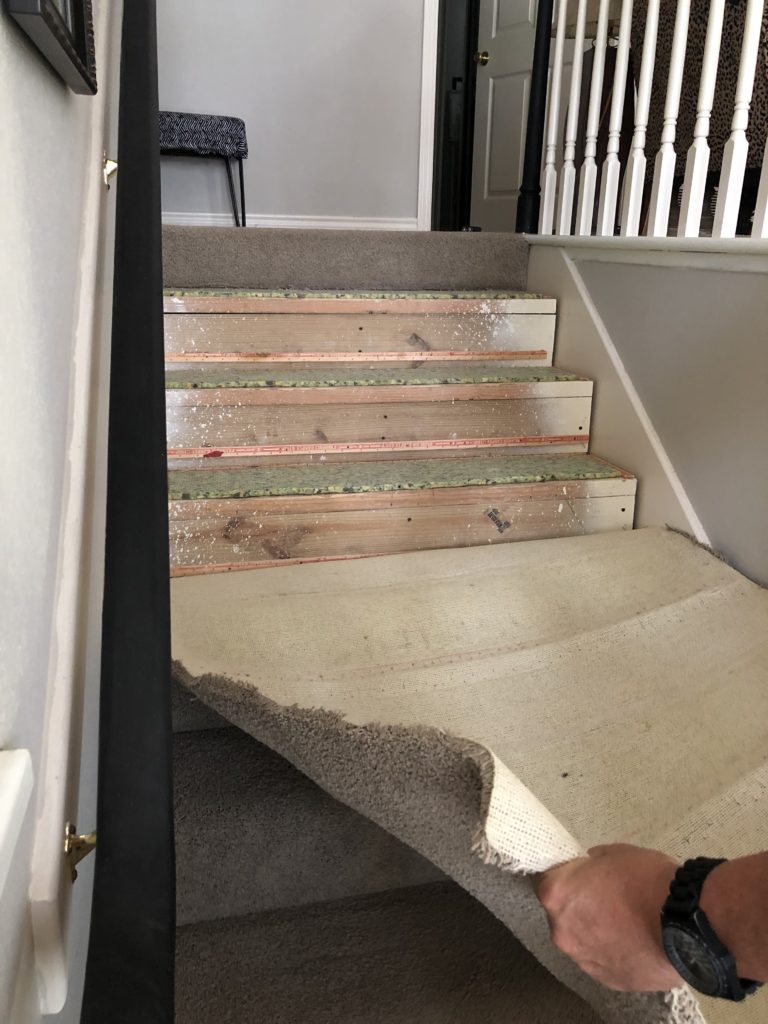 How To Update Carpeted Stairs With Paint * Hip & Humble Style