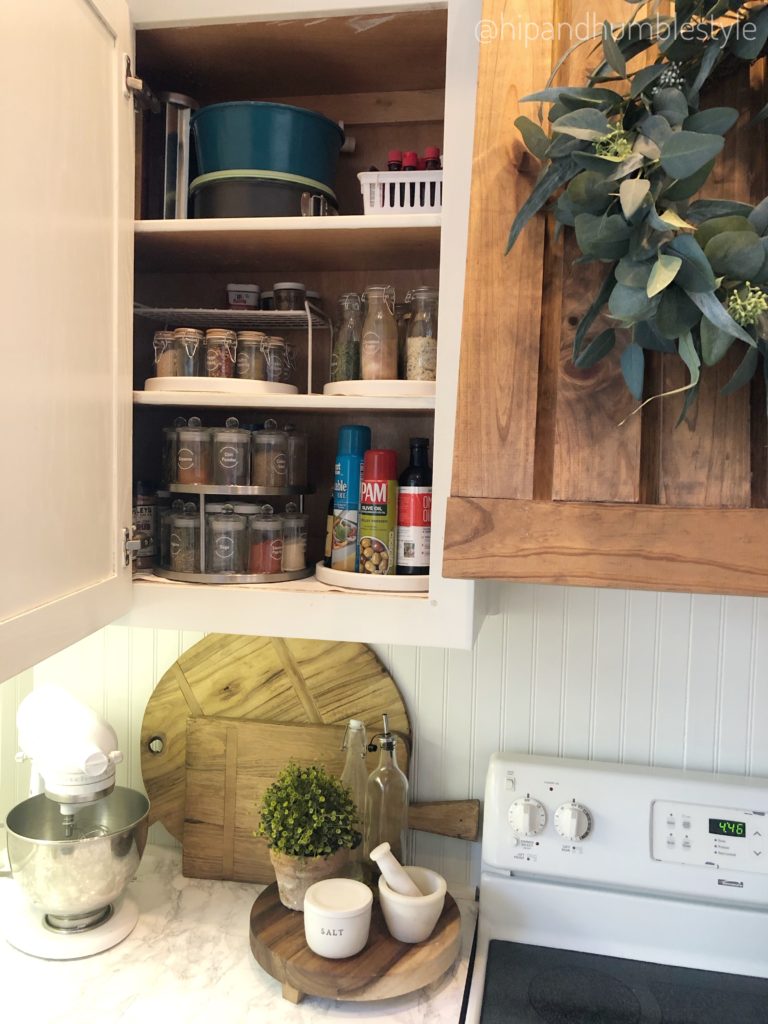 How To Organize A Spice Cabinet Hip Humble Style