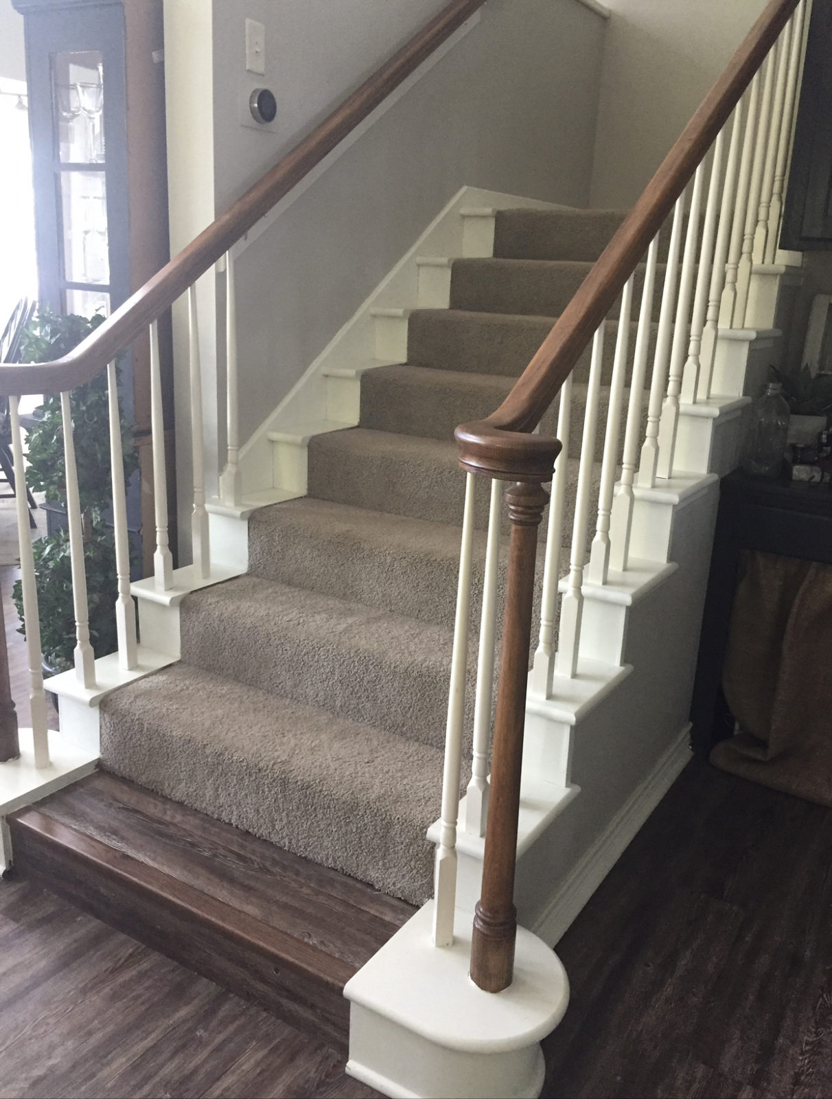 How To Add The Finishing Touch To A Stairway With Board & Batten * Hip ...