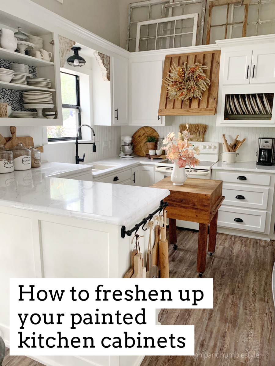 Steps To Refresh Painted Cabinets Hip, Freshen Up Kitchen Cabinets