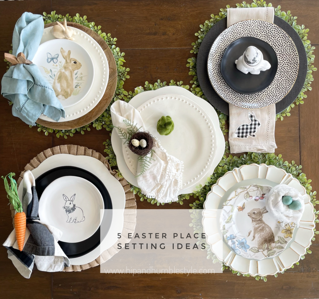 Beautiful Easter Place Setting Ideas * Hip & Humble Style