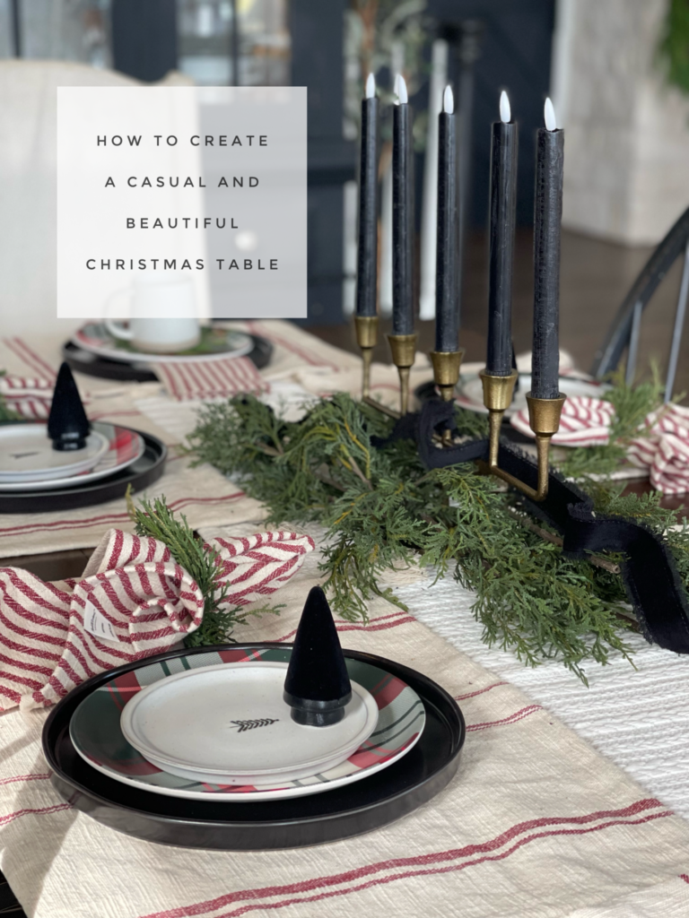 How To Create A Casual And Beautiful Christmas Tablescape * Hip ...